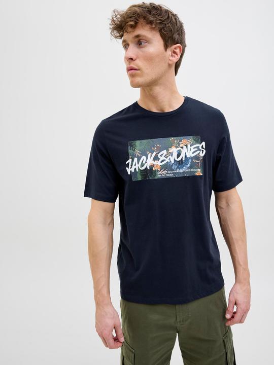 Actual product image Jack & Jones Jjhawaii Shape Tee Ss Crew Neck Ln (L)