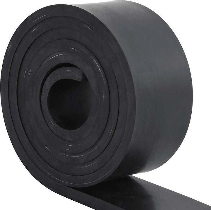 Produktbild VidaXL Schürfleiste Gummi Schwarz 300x8x1 cm Schürfleiste Gummilippe