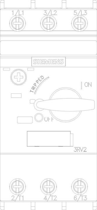 Actual product image Siemens Circuit breaker for motor protection 1.25A