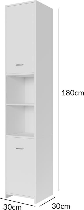 Produktbild Casaria Badezimmerschrank (30 x 30 x 180 cm)