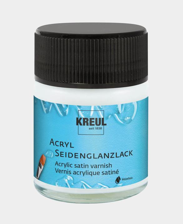 Image du produit Kreul Vernis acrylique satiné transparent à base d'eau (Incolore, 0.05 l)