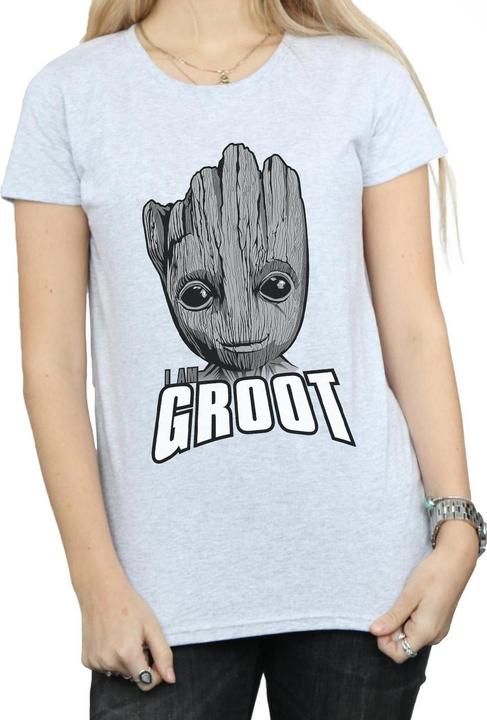 Immagine prodotto Guardians Of The Galaxy Groot Face Maglietta Donna (M)
