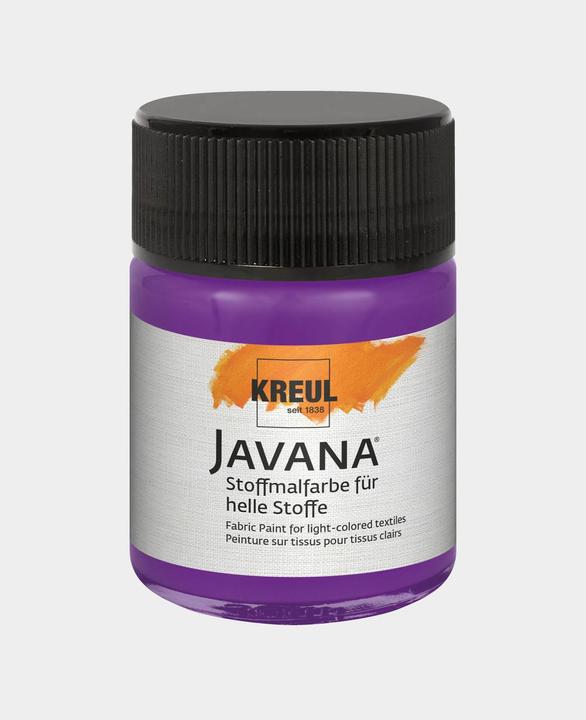 Produktbild Kreul Javana Stoffmalfarbe für helle Stoffe, 50 ml (Violett, 50 ml)
