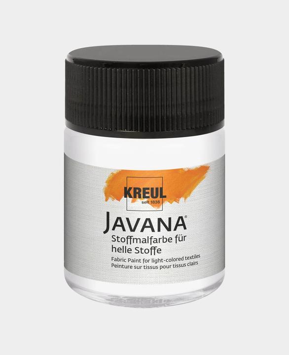 Produktbild Kreul Javana Stoffmalfarbe für helle Stoffe, 50 ml (Weiss, 50 ml)