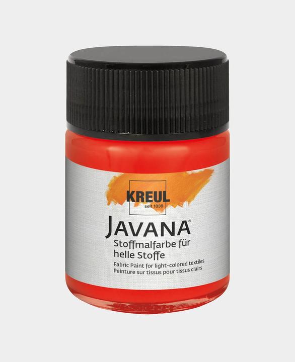 Actual product image Kreul Javana fabric paint for light fabrics, 50 ml (Red, 50 ml)
