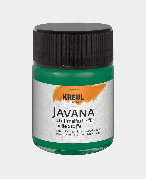 Actual product image Kreul Javana fabric paint for light fabrics, 50 ml (Dark green, 50 ml)