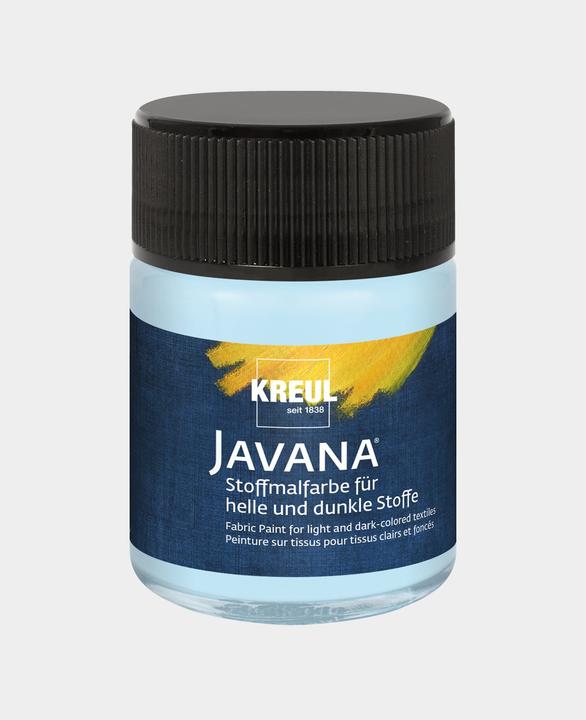 Actual product image Kreul Javana fabric paint for light and dark fabrics, 50 ml (Ice blue, 50 ml)