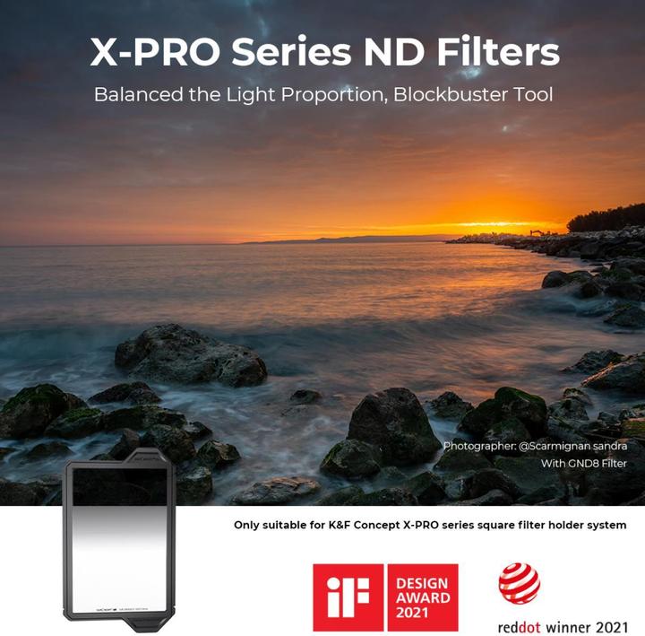 Produktbild K&F Concept 100x150 GND16 Reverse Gradient (X-PRO Series) (KF-1894) (30000 mm)