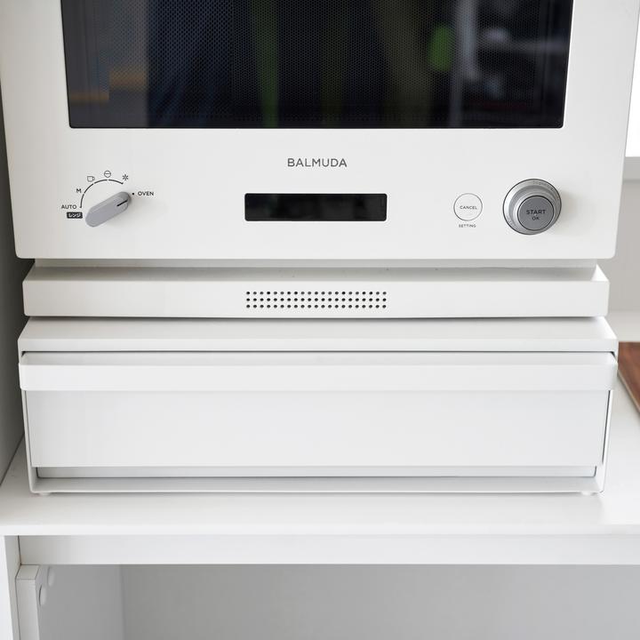 Actual product image Yamazaki Pull-out tray with drawer for TOWER worktop