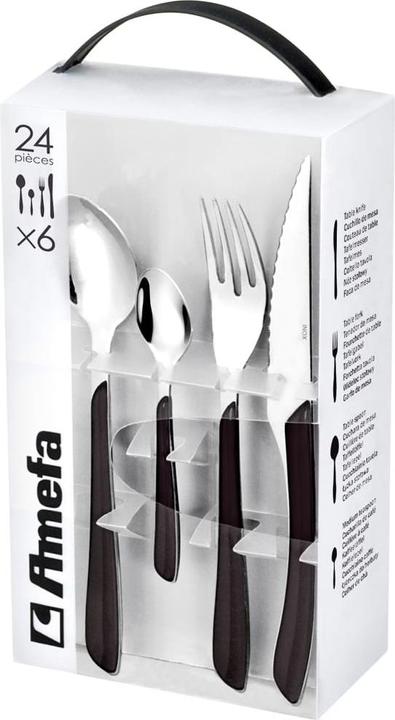 Actual product image Amefa Cutlery set 24 pieces black 2214 Eclat (24 Piece, Cutlery set)