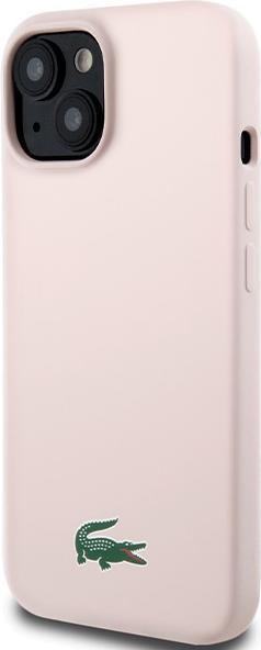 Produktbild Lacoste LCHMP15SSLOI iPhone 15 / 14 / 13 6.1" różowy/pink hardcase Silicone MagSafe (Apple iPhone 15)