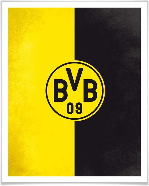 Produktbild Borussia Dortmund BVB Logo Gelb Schwarz (24 x 30 cm)