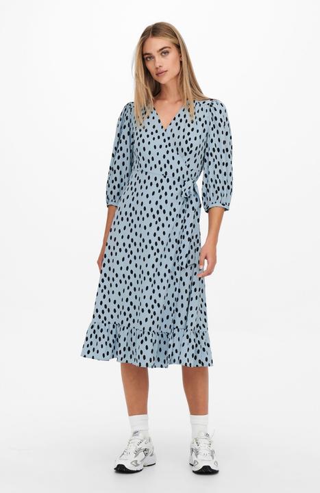 Produktbild Only 3/4-Ärmeliges Wickel- Midikleid (M)