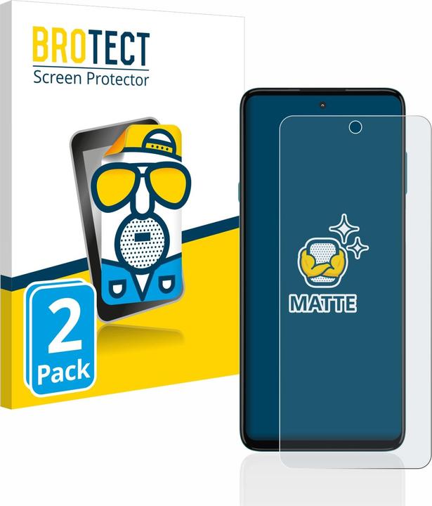 Actual product image BROTECT Anti-glare screen protector matt (2 Piece, Motorola Edge 20 Lite)