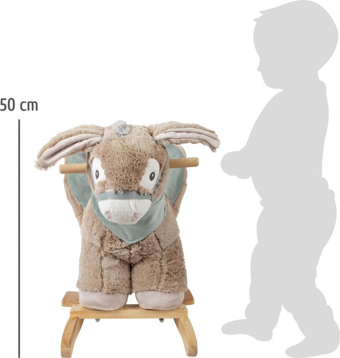 Actual product image small foot Rocking animal donkey with seat