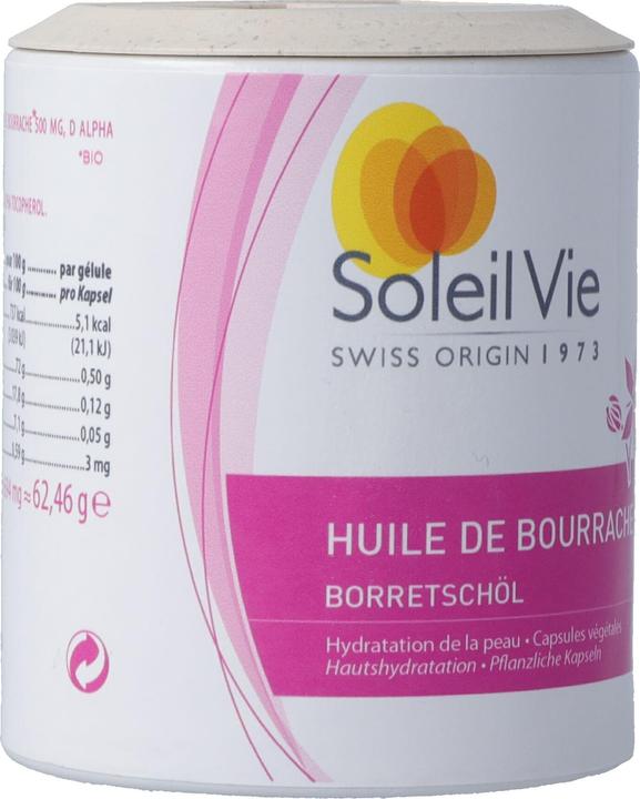 Actual product image Soleil Vie Borage Oil Cold Pressed Organic Kaps (90 Piece, Capsules, 90 g)
