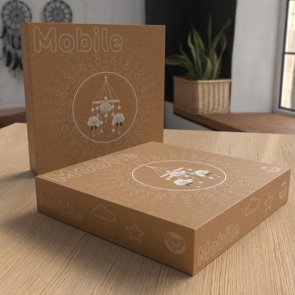 Immagine prodotto Ulysse Couleurs d'Enfance Grazioso dispositivo mobile in feltro: Nuvola rosa