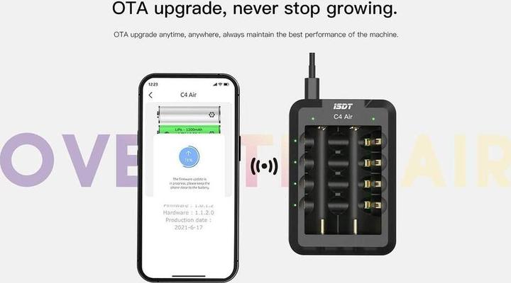 Immagine prodotto Isdt Caricatore C4 Air USB-C, per NiMH e Li-ion (1 pz., HR6, HR03, Caricabatterie senza batteria)