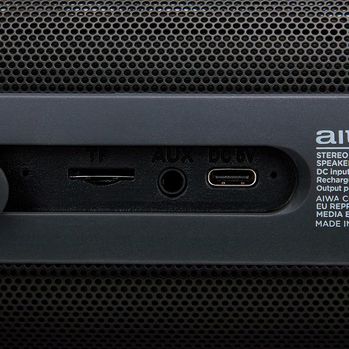 Actual product image Aiwa BST-650 black speaker (8.50 h, USB power delivery)