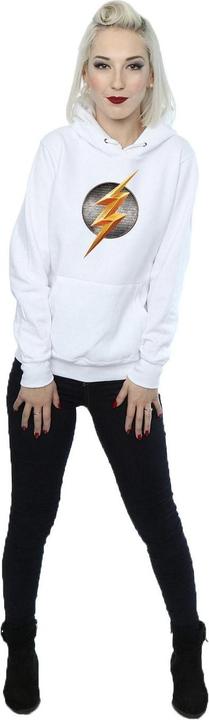 Actual product image Womens/Ladies Justice League Movie Flash Emblem Hoodie (XL)