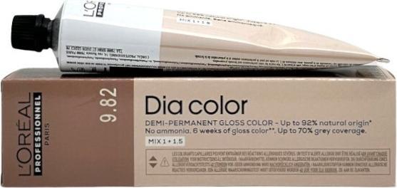 Immagine prodotto L'Oréal Paris Loreal DIA Colour 9.82 Biondo chiarissimo Moka Irisé 60 ml (9.82, Biondo moka molto chiaro cangiante)