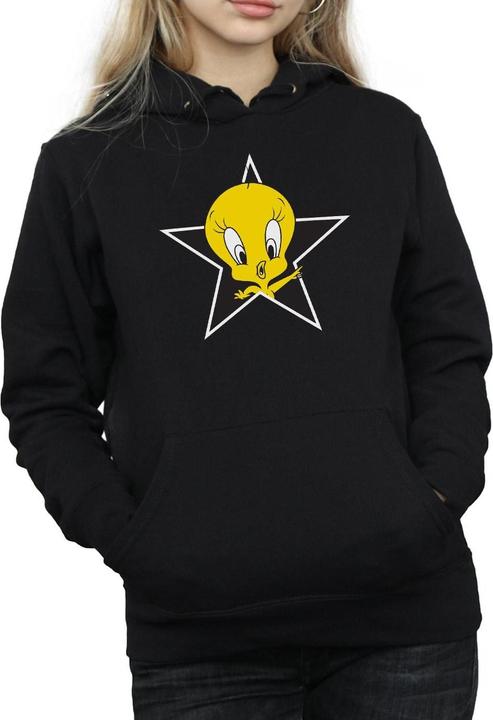 Actual product image Looney Tunes Womens/Ladies Tweety Pie Star Hoodie (XXL)