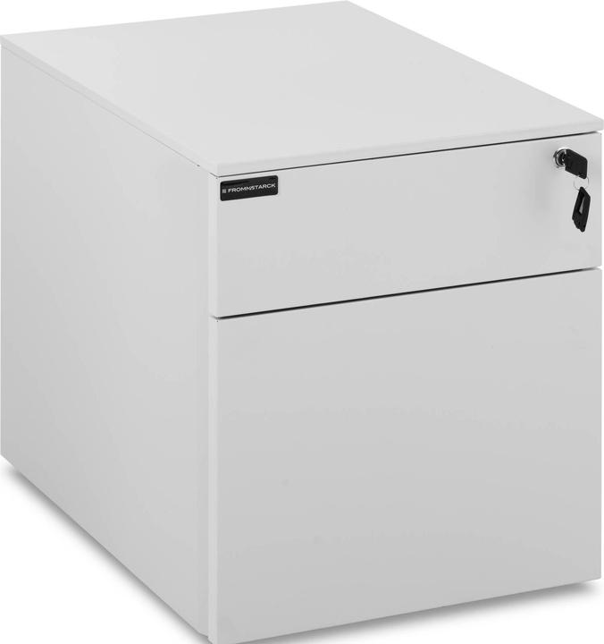 Produktbild Fromm & Starck Rollcontainer Schubladenschrank Metall Container 35 kg abschliessbar weiss