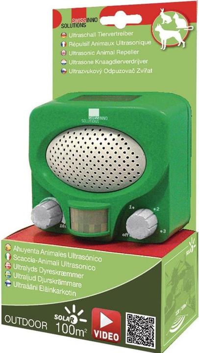 Actual product image Swissinno Solar Ultraschall Tiervertreiber, Marder- & Katzenschreck