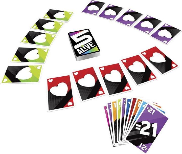 Actual product image Hasbro Gaming Five Alive Card Game (German)