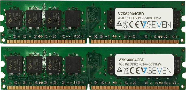 V7 2X2GB KIT DDR2 800MHZ CL6 (2 x 2GB, 800 MHz, DDR2-RAM, DIMM)