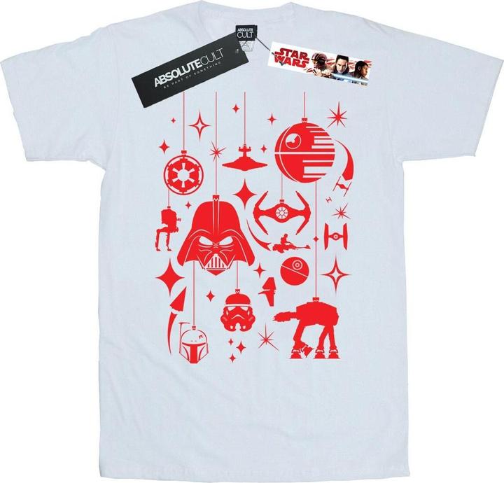 Immagine prodotto Star Wars Christmas Decorations Maglietta Ampia Donna (3XL)