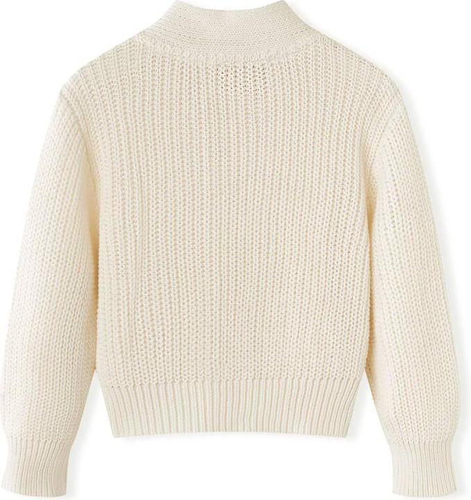 Produktbild VidaXL Kinder-Strickjacke Schneeweiss 128,Material: 100 (128)