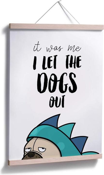 Produktbild Trenddeko I let the dogs out (24 x 30 cm)