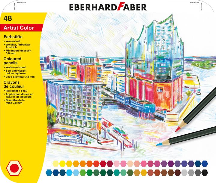 Produktbild EberhardFaber Farbstifte Artist Color, 48 Stück, Wasserfest (Mehrfarbig, 48 x)