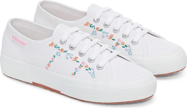 Actual product image Superga Womens/Ladies 2750 Little Flowers Embroidered Trainers (40)