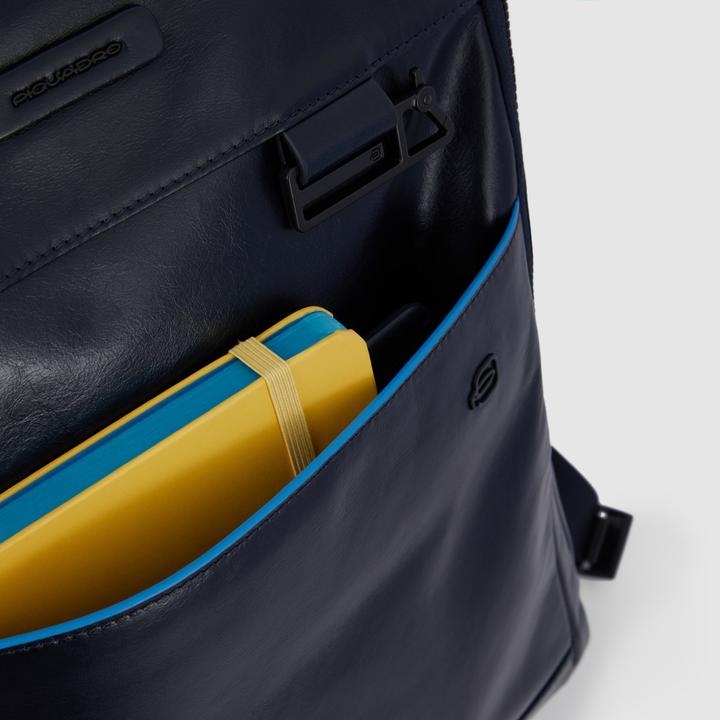 Actual product image Piquadro Blue Square - 14" laptop backpack with iPad® compartment (14 l)