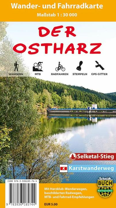 Immagine prodotto I monti Harz orientali, percorsi escursionistici e ciclistici.