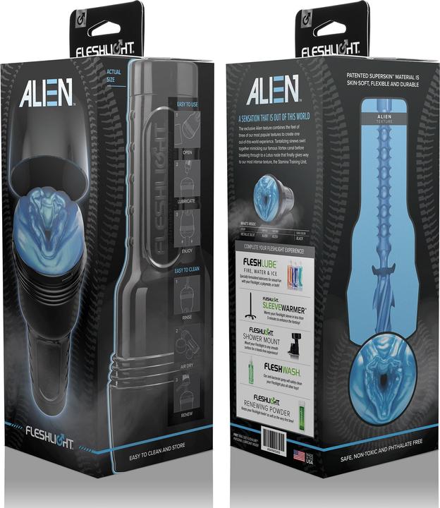 Actual product image Fleshlight Alien - Blue