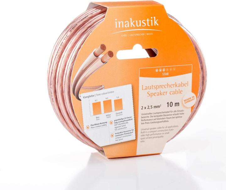Immagine prodotto Inakustik Stella (10 m, 2.50 mm².)