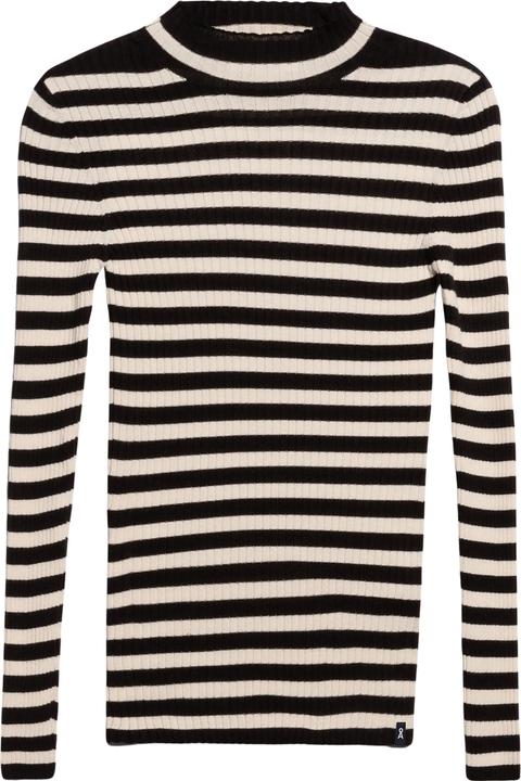 Produktbild Armedangels Alaania Pullover Stand-Up Collar Black/Oatmilk (XS)