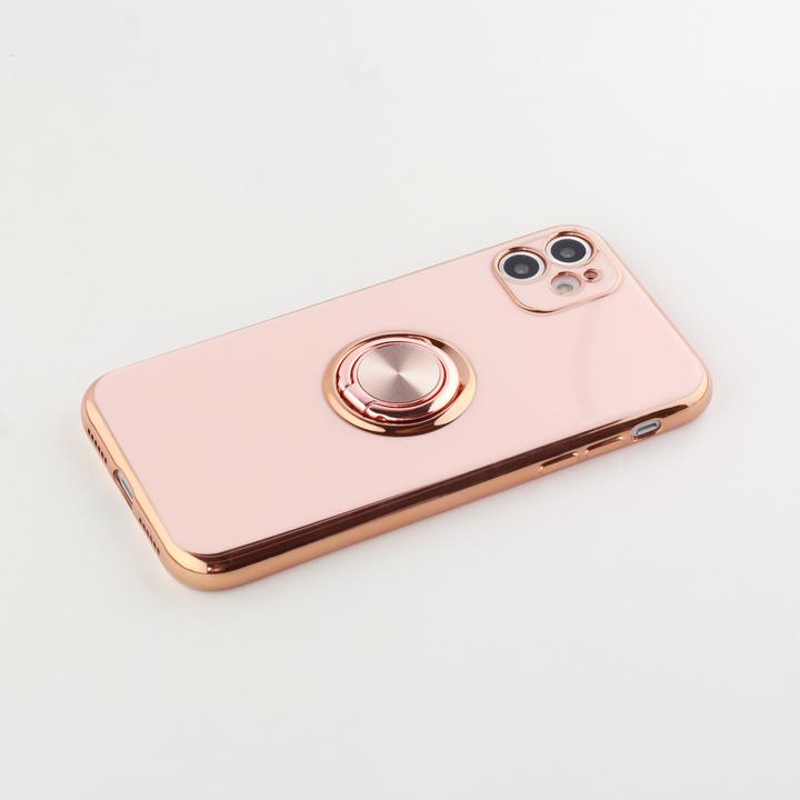 Produktbild PhoneLook Hülle Gummi Bronze mit Ring (Apple iPhone XS Max)