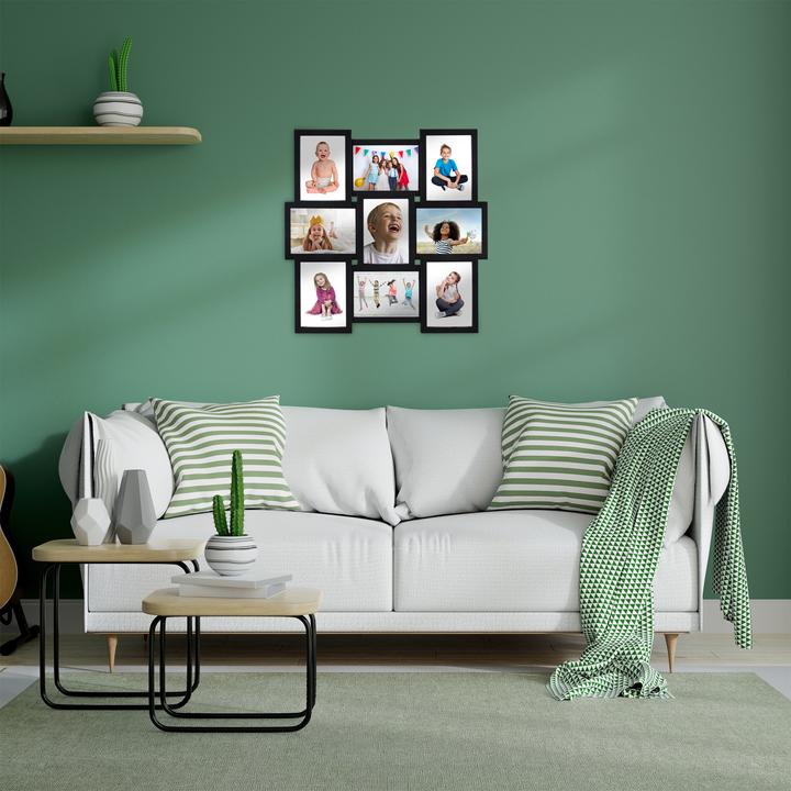 Actual product image Relaxdays Collage Picture Frame for 9 Photos (13 x 18 cm)