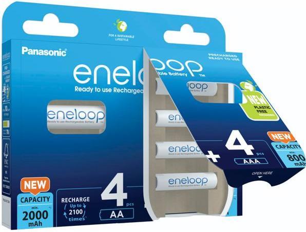 Produktbild Panasonic eneloop 4x AA + 4x AAA (8 Stk., AA, AAA, 800.20 mAh)