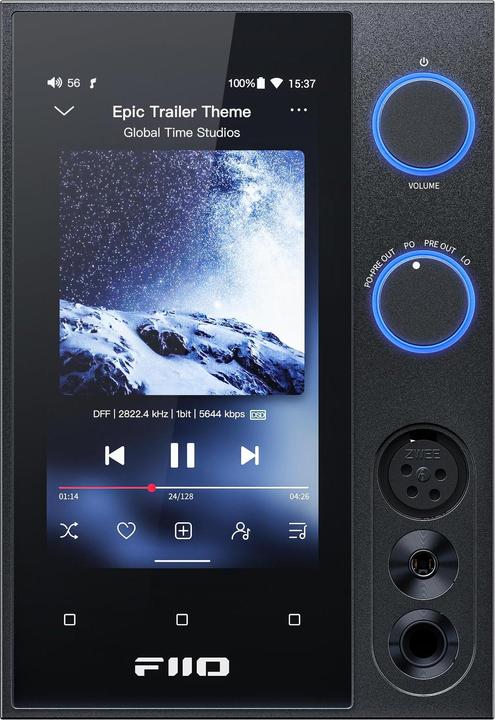 Actual product image FiiO R7 (USB-DAC, Display, Microphones, gain switch, Bluetooth, Wi-Fi)