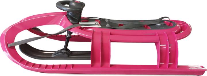 Produktbild KHW Schlitten Snow Tiger pink 105x27x47 cm, 2.9 kg, belastbar bis 60 kg, ab 6 J.