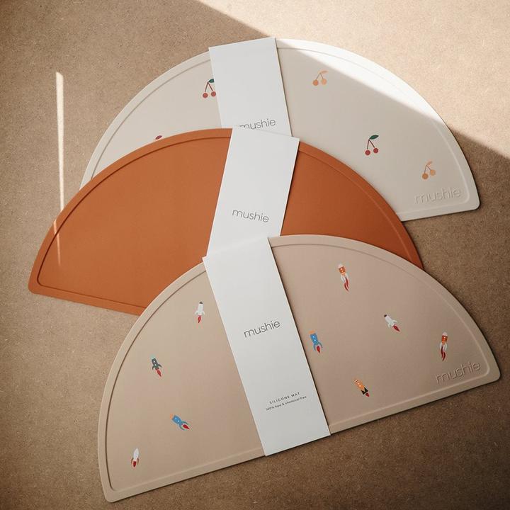 Actual product image Mushie Silicone Place Mat Placemat Cherries