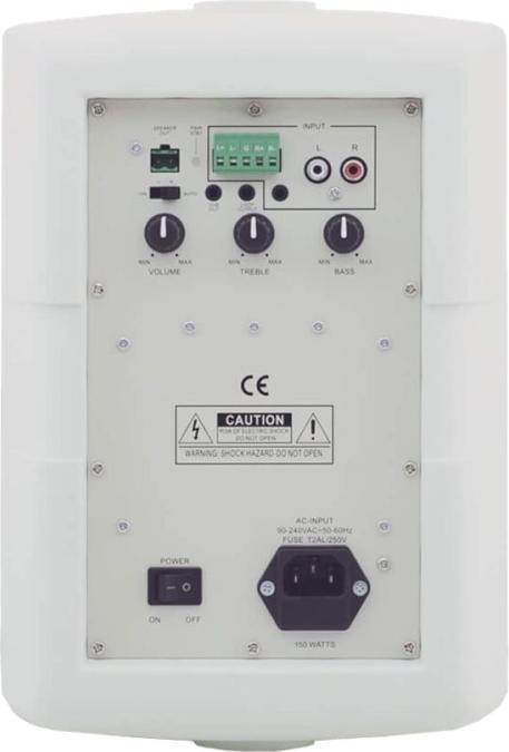 Produktbild TAVOR 6-O PAIR/BLACK - Aktivlautsprecher-Set Wandaufbau 50 Watt auto Off 1 aktiv 1passiv Lau (1 Paar, 140 W)