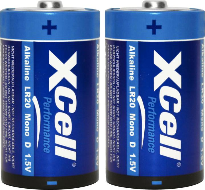 Actual product image Hückmann Battery type D (mono), LR20, Performance Alkaline, 1.5V, set of 2 (2 pcs., D)