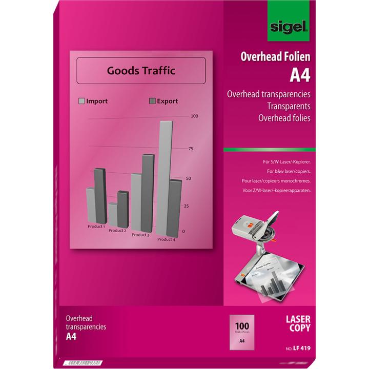 Actual product image Sigel Overhead transparencies (100 g/m², 1 x)