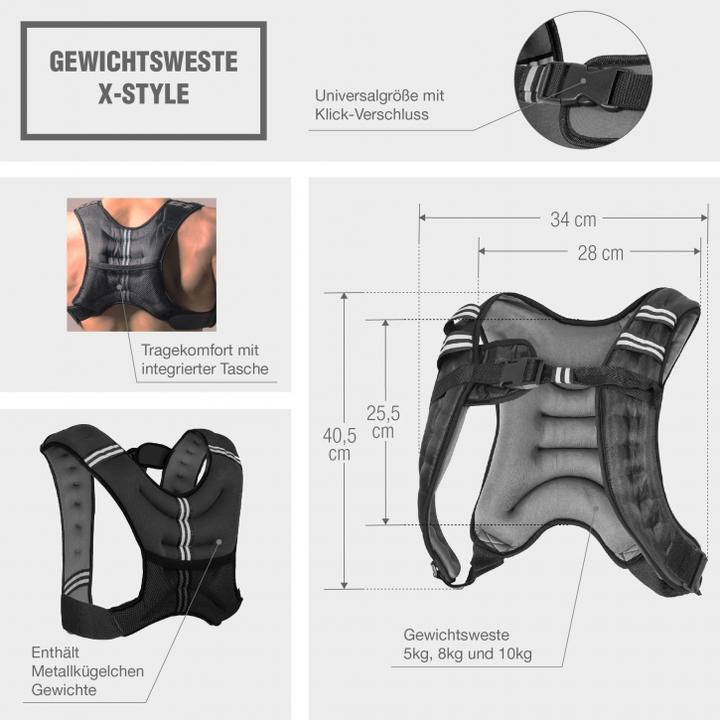 Immagine prodotto Gorilla Sports Gilet di peso (1 x 10 kg)